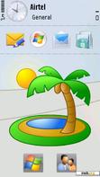 Download mobile theme palm tree