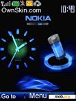 Download mobile theme NOKIA BATTERY CLOCK