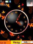 Скачать тему Autumn Clock With Icons