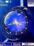 Download mobile theme Blue Abstract Clock