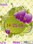 Download mobile theme Love Clock With Icons