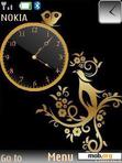 Download mobile theme Golden Clock