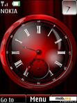 Скачать тему Red Clock With Cool Icons