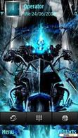 Download mobile theme Ghost Rider In Blue