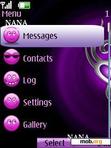 Download mobile theme Purple Love Clock