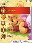 Download mobile theme Pooh Baby Clock