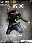 Download mobile theme Dance Clock