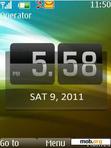 Download mobile theme HTC Flip Clock