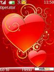 Download mobile theme Valentine hearts