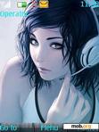 Download mobile theme Music Girl