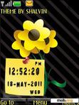 Download mobile theme Flower Clock