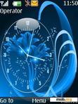 Download mobile theme Blue Analog Clock