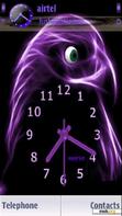 Download mobile theme Eagle Purple Clock