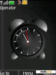 Download mobile theme alarm clock black