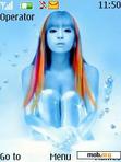 Download mobile theme Blue Girl