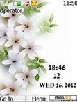 Download mobile theme Flowers Clock