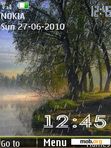 Download mobile theme Rain_Clock_FLash_12_Wallpapers
