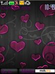 Download mobile theme purple hearts