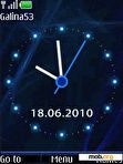 Download mobile theme Analog clock animation