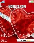 Download mobile theme red heart