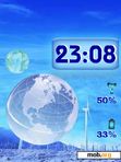 Download mobile theme 24_Hours_PLanets_Clock_Flash