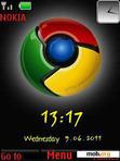 Download mobile theme Google Chrome Clock