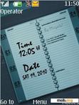 Download mobile theme Notebook clock