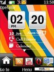 Download mobile theme HTC clock