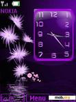 Download mobile theme Purple Clock