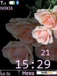 Download mobile theme Flower Clock