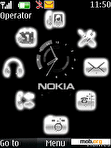 Download mobile theme Black Clock Nokia