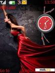 Download mobile theme RED CLOCK