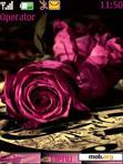 Download mobile theme dark pink rose