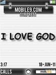 Download mobile theme I LOVE GOD