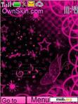 Download mobile theme dark pink abstract