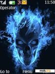 Download mobile theme Burning Skull