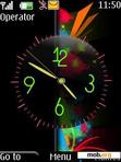 Download mobile theme Colourful Clock By ACAPELLA