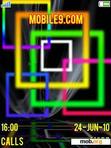 Download mobile theme Abstract Glow Squares