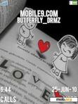 Download mobile theme animated love