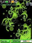 Download mobile theme green circle abstract