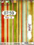 Download mobile theme clock  colorfull new