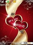 Download mobile theme Dual Hearts Clock