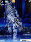 Download mobile theme blue tiger