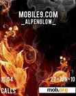 Download mobile theme Animated_Fire_Leaves