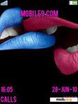 Download mobile theme Kissing Lips