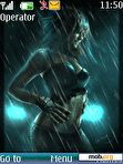 Download mobile theme RAIN GIRL