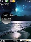 Download mobile theme Beach Clock