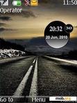 Download mobile theme Road Clock