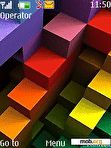 Download mobile theme Colorful Cubes