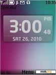 Download mobile theme Sony G700 clock